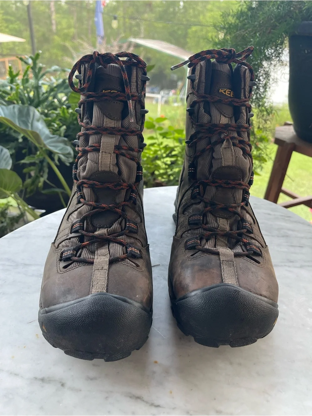 KEEN Detroit 8” Steel Toe Waterproof Work Boots Men’s Size 9 Brown 1008313
